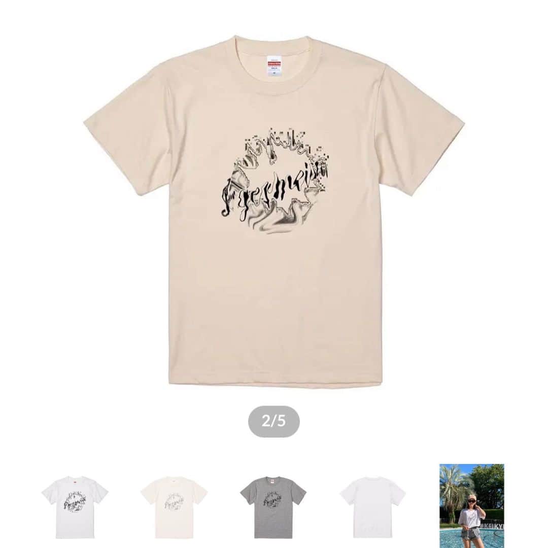 三上玲奈さんのインスタグラム写真 - (三上玲奈Instagram)「三上プレゼンツTシャツが本日から  @eastwoodswear3  で8月26日の23時まで販売します✨  ホワイト、グレー、ベージュ  Tシャツと長袖があるよ😃✨  気に入ったら買ってね♫ 今だけです✨」8月12日 23時34分 - reinamikami
