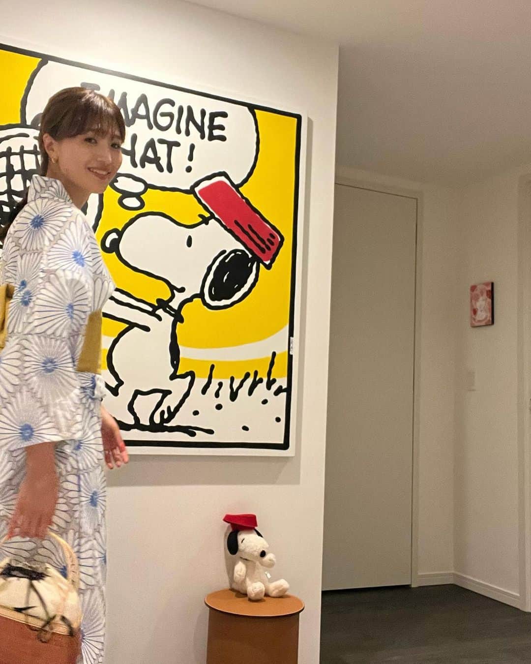 廣瀬規子のインスタグラム：「たぶん今年最初で最後の浴衣✨  行きはお嬢を連れて、、、 帰りはお友達のお家に急きょお泊まりしに行ってしまって、、、🫢  きっとママのほうが寂しい🙈  #浴衣 #yukata #神宮花火大会」
