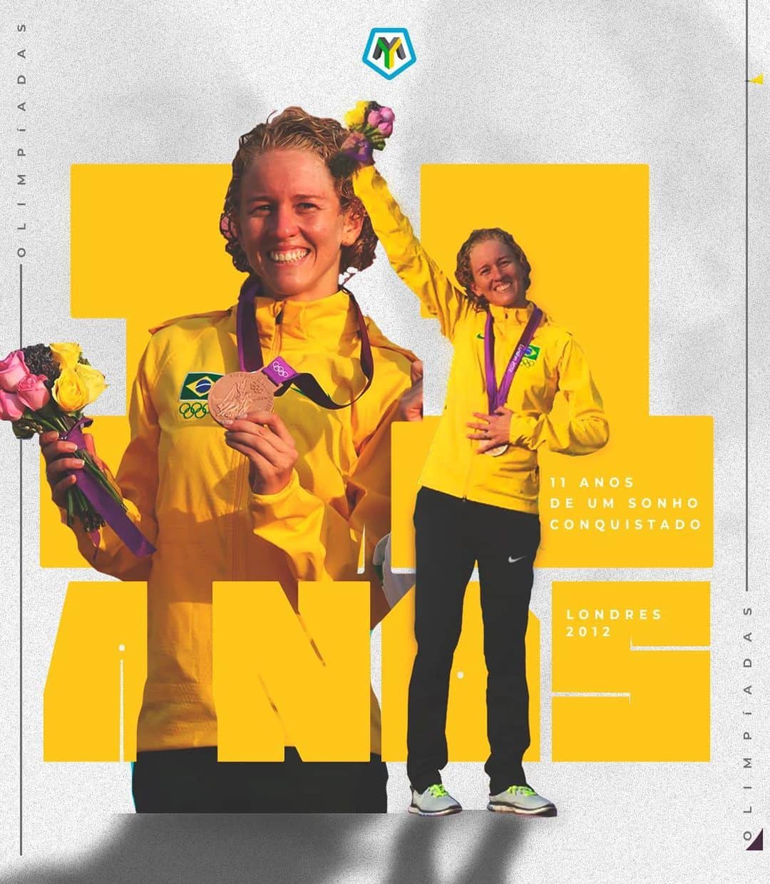 ヤネ・マルケスのインスタグラム：「12.08.2012: um dia marcado para sempre na minha história!  Hoje eu posso celebrar 11 anos de um sonho conquistado. 11 anos da medalha olímpica de Londres. 🥉 Viva o esporte, e todos os sonhos que ele realiza!  #olimpics #olimpiadas」