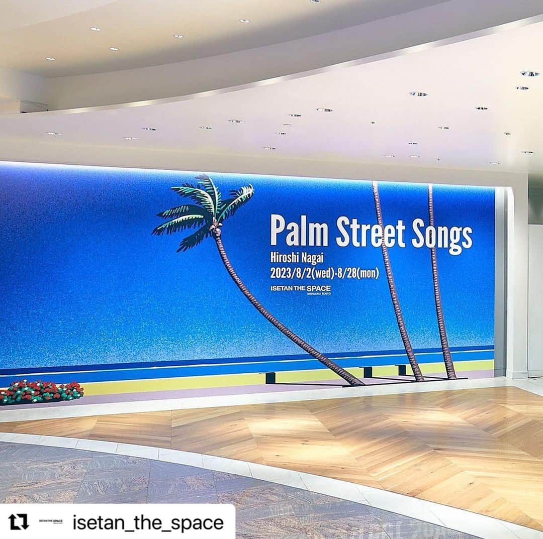 永井博さんのインスタグラム写真 - (永井博Instagram)「#Repost @isetan_the_space with @use.repost ・・・ ㅤㅤㅤㅤㅤㅤㅤㅤㅤㅤㅤㅤㅤㅤㅤㅤㅤㅤㅤㅤㅤㅤㅤㅤㅤㅤ  Palm Street Songs - Hiroshi Nagai 〜8/28(mon)   40年以上にわたって日本のアート・イラストレーションシーンの第一線で活躍し、海外からも高い評価を得ている永井博氏の個展「Palm Street Songs」を、本館2F ISETAN THE SPACEにて開催中。  本展に向けて製作された新作から1980年代のアーカイブ作品まで、永井氏の時代ごとの違いを垣間見ることのできる原画作品約20点のほか、日本を代表するオーディオメーカーの一つであるオーディオテクニカのレコードプレーヤー「SOUND BURGER」とのコラボレーションモデル、奥多摩に醸造所を構えるクラフトビールメーカー「VERTERE」とのコラボラベルなど本展ならではの特別なアイテムもご紹介。  夏真っ盛りの8月に、永井氏の描くランドスケープをどうぞご覧ください。ㅤㅤㅤㅤㅤㅤㅤㅤㅤㅤㅤㅤㅤㅤㅤㅤㅤㅤㅤㅤㅤㅤㅤㅤㅤㅤ ㅤㅤㅤㅤㅤㅤㅤㅤㅤㅤㅤㅤㅤ  We are pleased to present "Palm Street Songs", a solo exhibition of Hiroshi Nagai, who has been at the forefront of the Japanese art and illustration scene for over 40 years. ㅤㅤㅤㅤㅤㅤㅤㅤㅤㅤㅤㅤㅤ ㅤㅤㅤㅤㅤㅤㅤㅤㅤㅤㅤㅤㅤ The exhibition will feature approximately 20 original artwfrom the 1980s, which show the differences in Nagai's work from one era to the next.ㅤㅤㅤㅤㅤㅤㅤㅤㅤㅤㅤㅤㅤ ㅤㅤㅤㅤㅤㅤㅤㅤㅤㅤㅤㅤㅤ Also, we will be releasing a collaborative model with one of Japan's leading audio manufacturers, Audio-Technica's SOUND BURGER record player, and art label beer from Okutama craft brewer VERTERE. ㅤㅤㅤㅤㅤㅤㅤㅤㅤㅤㅤㅤㅤ ㅤㅤㅤㅤㅤㅤㅤㅤㅤㅤㅤㅤㅤ Please enjoy Hiroshi Nagai's landscape works that suit August, the height of summer.  ㅤㅤㅤㅤㅤㅤㅤㅤㅤㅤㅤㅤㅤ#永井博 #hiroshinagai #palmstreetsongs #isetanthespeace #painting #landscape #art #audiotechnica #soundburger #vertere #isetan #shinjuku #tokyo」8月13日 0時36分 - hiroshipenguinjoe