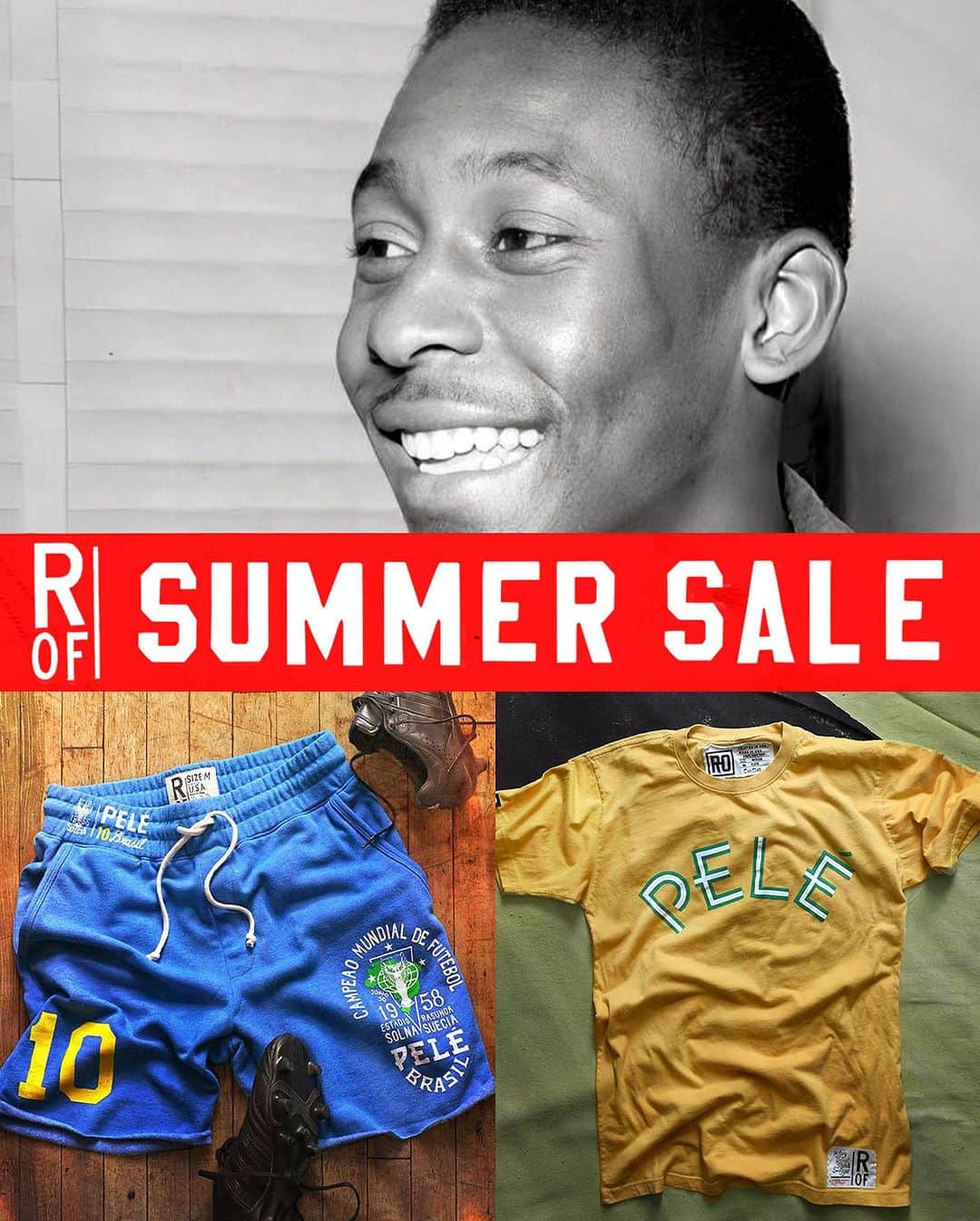 ペレのインスタグラム：「Na América do Norte o verão está chegando ao fim, mas as promoções estão apenas esquentando na @rootsoffight.  Tudo está incluso com descontos de até 50%. As economias estão lá, cabe a você aproveitá-las antes que seja tarde demais.  Não perca - acesse Rootsoffight.com agora.  #RootsofFight #ConheçaSuasRaízes  . Summer is coming to an end but the sales are just heating up at @rootsoffight.  Everything is included at up to 50% off. The savings are there, it’s up to you to grab them before it’s too late.  Don’t miss it - go to Rootsoffight.com now.  #RootsofFight #KnowYourRoots」