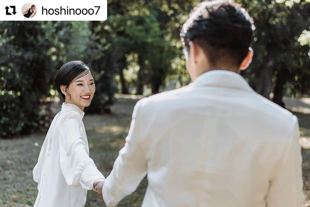 モトナリ オノさんのインスタグラム写真 - (モトナリ オノInstagram)「happy wedding.🎉 @hoshinooo7  #Repost @hoshinooo7 with @use.repost ・・・ ⠀ 温かいコメント ありがとうございました🕊  わんこ可愛い🐩  Photo @kyokoide Hairmake @kanae_make_up Dress @motonari_ono」8月13日 1時48分 - motonari_ono