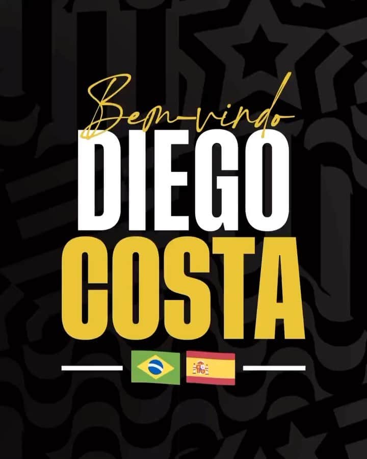 ジエゴ・ダ・シウヴァ・コスタのインスタグラム：「Hora de revelar mais uma foto para o álbum da Família Botafogo. Seja bem-vindo ao Glorioso, Diego Costa. 📸🔥 #Botafogo119Anos」