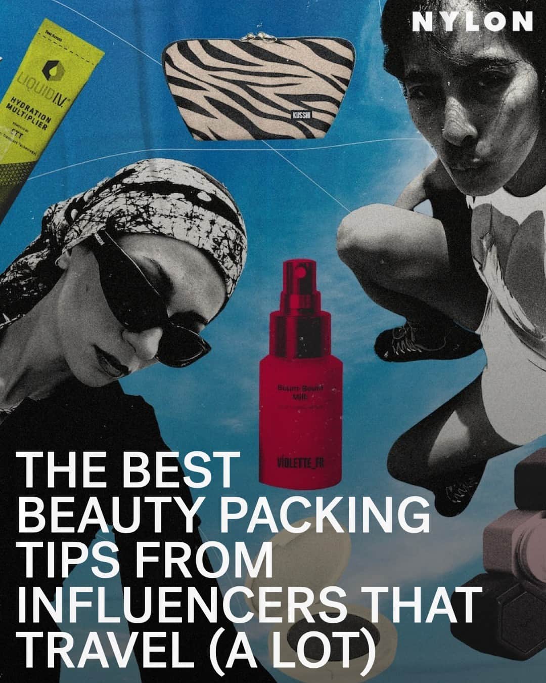 Nylon Magazineのインスタグラム：「When it comes to mastering the art of packing efficiently for vacation, what’s in your beauty bag is oftentimes what really weighs you down... literally. Do you bring that serum that you love but only use once a week? What about your favorite hair leave-in that doesn’t come in a travel size? From the best TSA-friendly product recommendations to the most reliable travel containers, we asked 10 influencers for their tips on staying moisturized, hydrated, and stress-free on the go. Link in bio.」