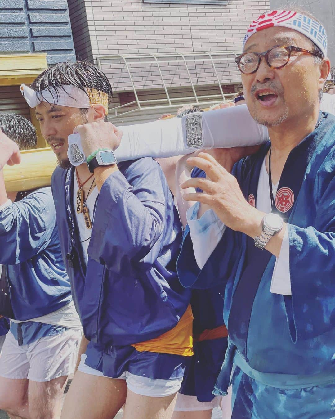 光永亮太さんのインスタグラム写真 - (光永亮太Instagram)「サイコーです！  #富岡八幡宮例大祭 #2枚目は親父と二人で花棒」8月13日 11時24分 - mitsunagaryota