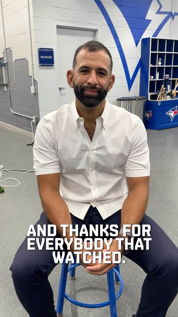 ホセ・バティスタのインスタグラム：「“It meant the world” 🥹💙 A special message to YOU from #JoeyBats!」