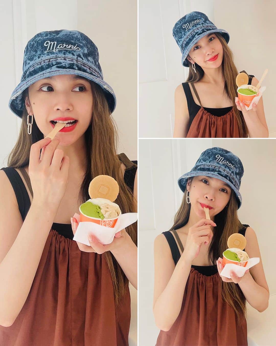レイニー・ヤンのインスタグラム：「午安☀️ 我吃冰了 三伏天大破功🥲」