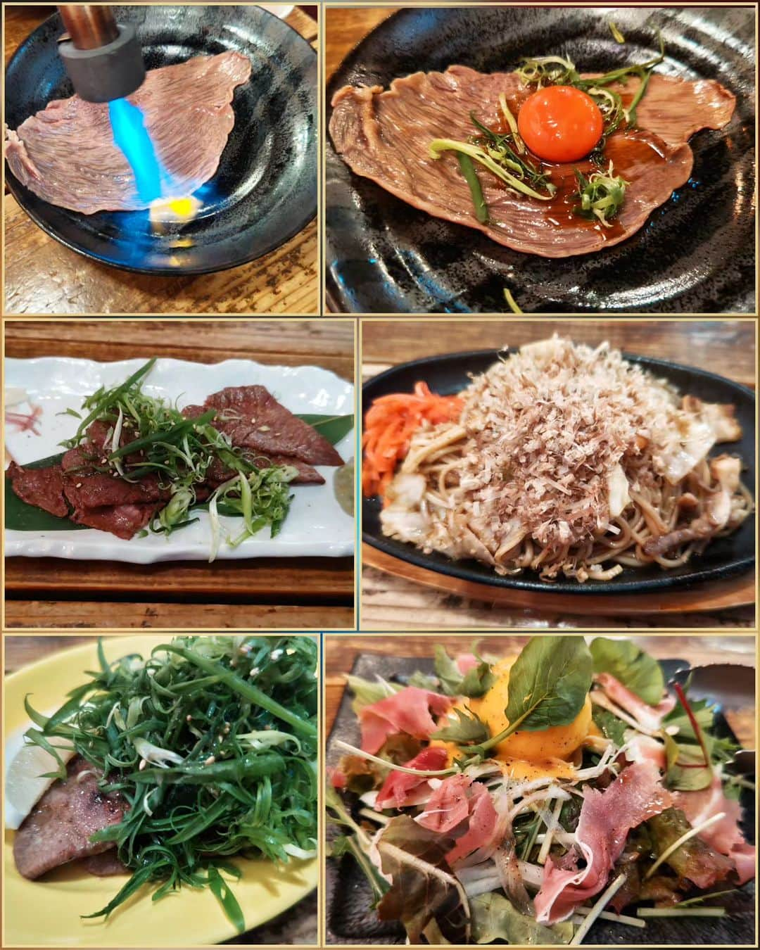 和田益典さんのインスタグラム写真 - (和田益典Instagram)「◆昨夜の晩御飯  チキチキジョニーを観に心斎橋角座に行ってたので、すぐ近くにある肉バルへ。  以前数回行ったことのあるこのお店。  この店の "売り" であるその場でバーナーしてくれる「炙りユッケ」はやはり美味しかったッス！ 過去同様に100円＋して卵のグレードアップしたッス！  他はネギまみれで本体が見えなくなってるタンや、ミスジ炙り、生ハムサラダ、ホルモン焼きそば等を食しましたッス！  以上ッス！ . . . #肉バル #肉バルmuu #心斎橋 #長堀橋 #東心斎橋 #心斎橋グルメ #バル #肉 #ニク #にく#にく #おにく #ビーフ #炙り #ネギタン #ミスジ #焼きそば #ホルモン焼きそば #生ハムサラダ #焼肉 #焼き肉 #飯テロ #肉テロ #beef #dinner #gourmet #delicious #foodphotography #foodstagram #osaka #japan .」8月13日 12時30分 - masunori_wada