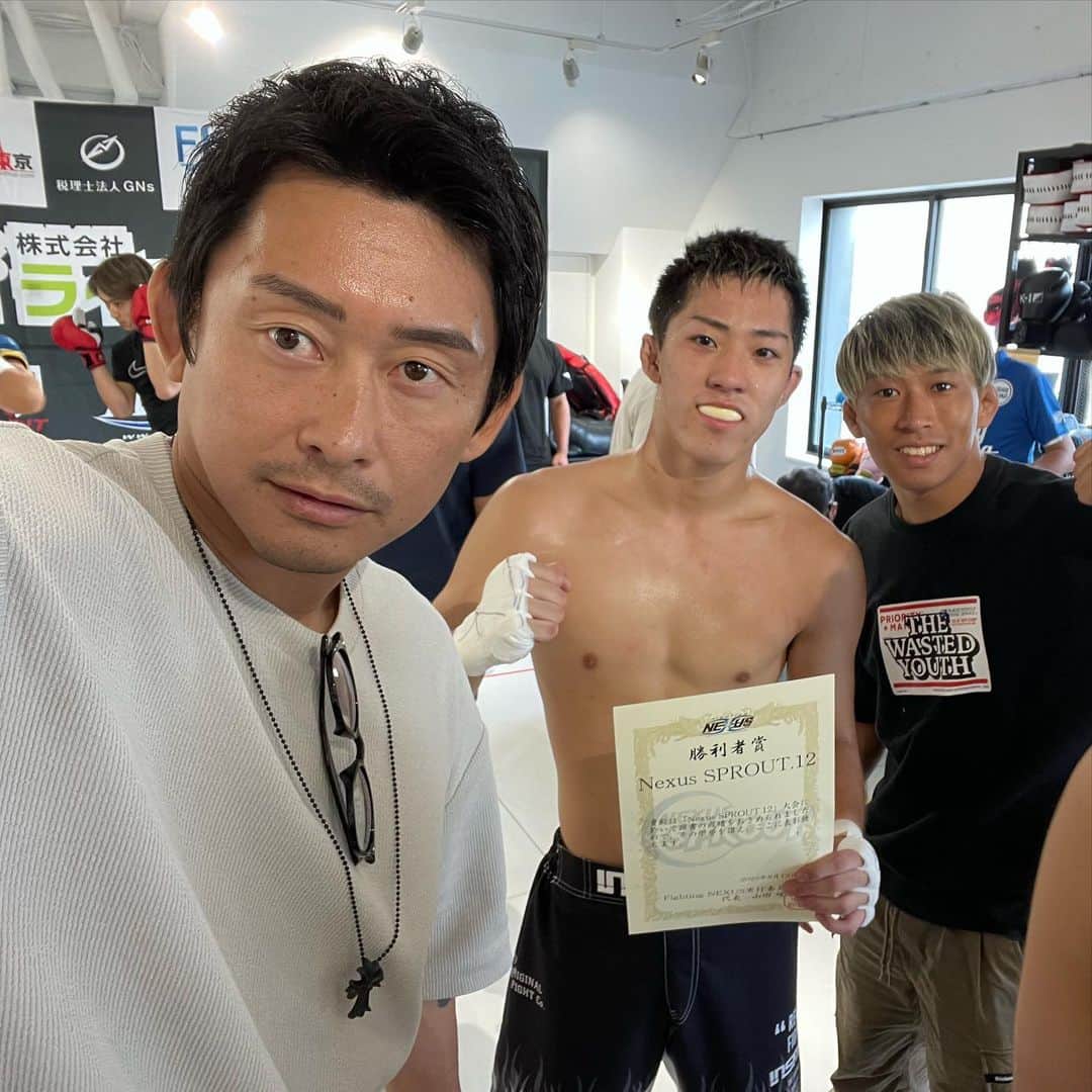 吉永啓之輔のインスタグラム：「TKO勝ちで勝利👍  結果が全て  頑張るのは当たり前」