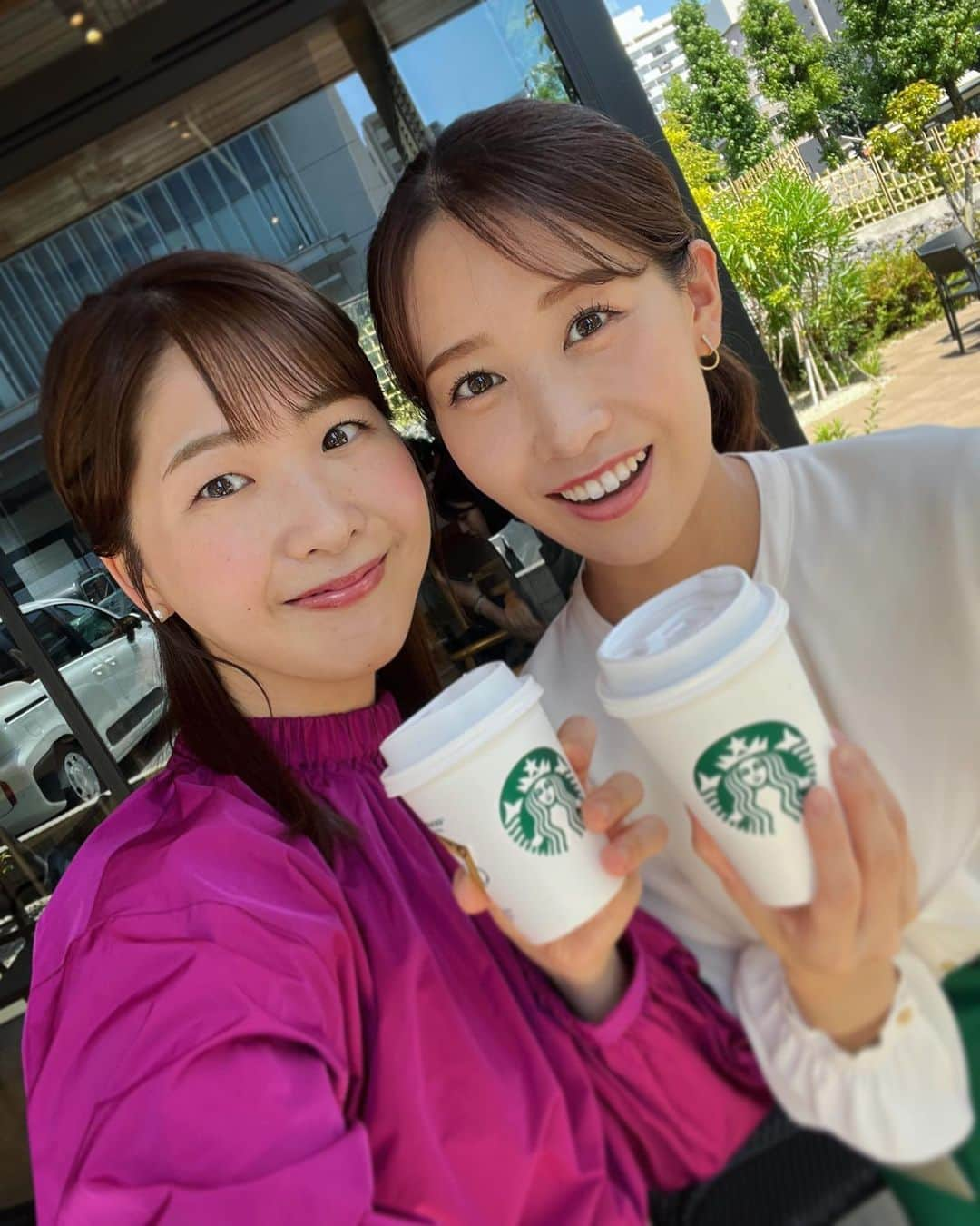 島津咲苗さんのインスタグラム写真 - (島津咲苗Instagram)「今日の一コマ。 西尾ちゃんと＾＾ 実は今日から仕事でした。 明日からまた #ドデスカ よろしくお願いします。 台風7号の影響がただただ心配です... 必要な情報、明日の朝詳しくお伝えします。 . . . #メーテレ #アナウンサー #西尾菜々美 #島津咲苗 #スタバ #スターバックス #トリプルエスプレッソラテ が好き #カフェ #名古屋カフェ #東別院カフェ」8月13日 18時48分 - sanae_shimazu