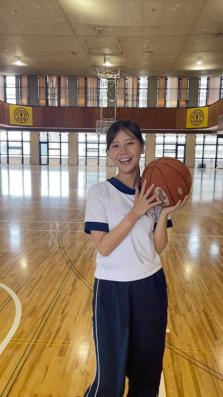 今井美桜のインスタグラム：「部活を思い出した！ 懐かしい〜☺️🏀  #バスケ #体力測定  #部活 #夏」