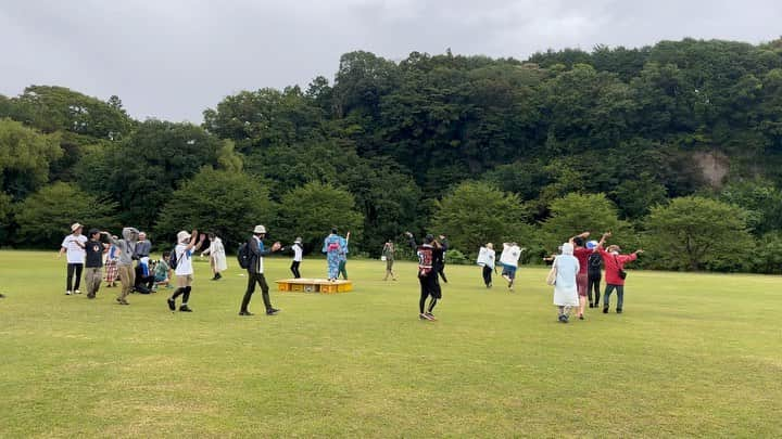 井出ちよののインスタグラム：「やっほーい、ちよのだよ🌈 今日はいろんなことがあったね〜、暑い中長い時間付き合ってくれてありがと！！ 特に盆踊りは、悔しさしかないけどみんなありがとう😭風邪ひかないでね。 明日は吉祥寺でくらげちゃんと！！久しぶりの共演、楽しもう！」