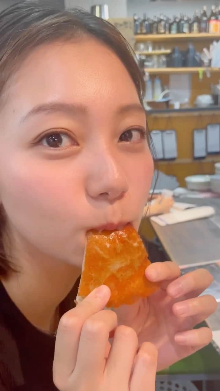工藤綾乃のインスタグラム：「チーズが美味しすぎた お好み焼き食べ行きましたとさ」