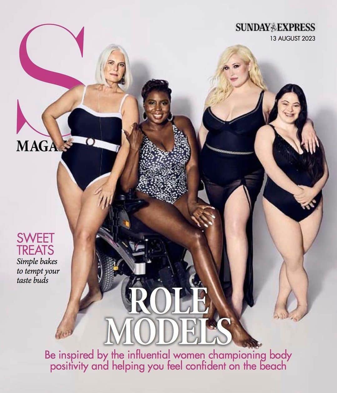 ヘイリー・ハッセルホフのインスタグラム：「“When it comes to body image and size diversity in the fashion, television and film industries, we have come a long way, but it’s always going to be something we need to discuss. It shouldn’t be a box-ticking exercise. People need to be able to relate to models when they look at fashion. There are amazing high-street brands who have opened up their size ranking, but they don’t have them on the floor, or if they do, it’s a small rack in the back.”  Thank you SMag and @ok_mag for celebrating the beauty in all. For encouraging others to not miss out on the beauties of life and to feel confident in your swimwear right here, right now. @rachelperu1 @rollinfunky @elliejg16_zebedeemodel   On stands now, be sure to pick up a copy of SMag in the Sunday Express Newspaper.  Style Director @michellemdarlow Photographer @davidvenni  Hair and makeup @svenbayerbach @katrinrees @hannahdaviesmakeup  Stylist @lauren_ggrafton」