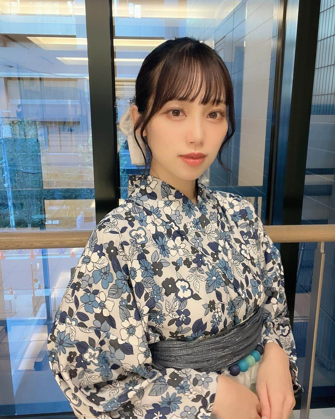 是枝優美さんのインスタグラム写真 - (是枝優美Instagram)「素敵なの着られてうきうき💠   #夏祭り  #浴衣  #浴衣ヘアアレンジ  #selca #selfie #셀카 #셀카그램 #today #ootd #dailylook #instagood #instalike #instafashion #followme #outfit #今日のコーデ#インスタ映え #アイドル #idol #japaneseidol #japanesegirl #マイディア #是枝優美 #ヘアアレンジ #自撮り女子 #推してください」8月13日 21時16分 - yu_mi1226