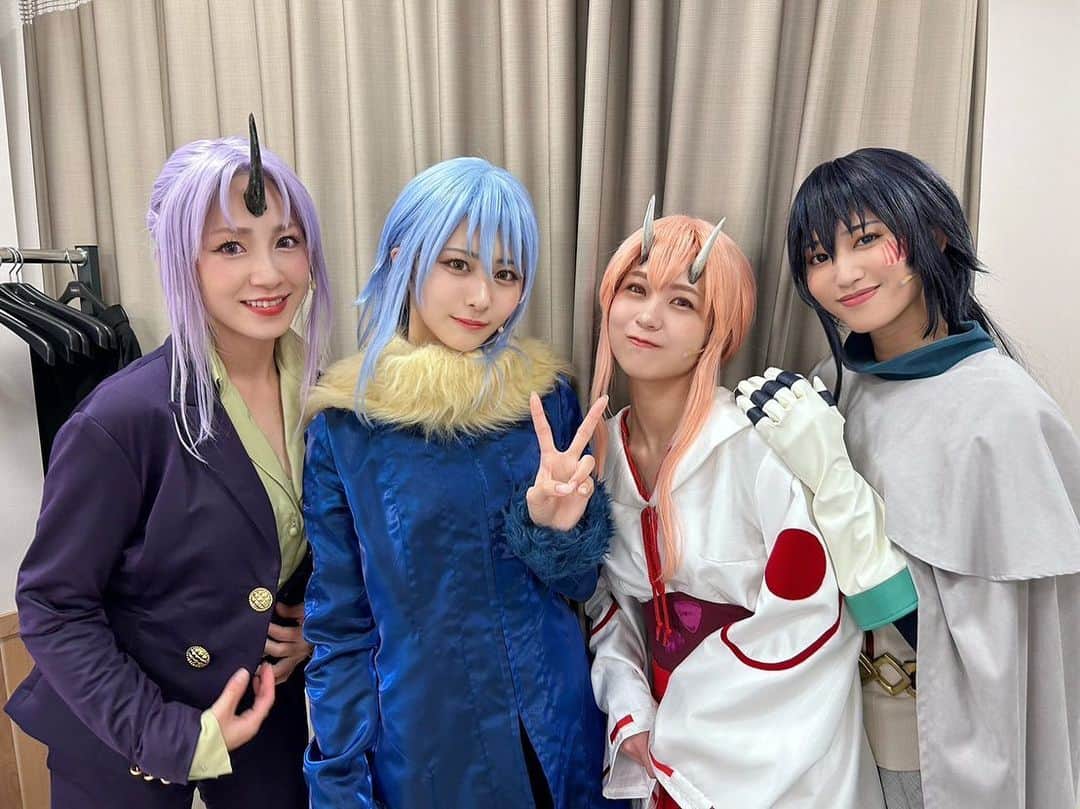 篠崎彩奈のインスタグラム：「. 舞台「転生したらスライムだった件」 ついに明日が千秋楽です🥲 寂しい〜！  まだ当日券もあるので間に合います！ ぜひ見にきてください☺️  YouTubeにも楽屋裏の様子が 更新されました！ 女子の皆さんが登場してくれてるのでぜひ見てくださいね♡  #転スラ #転ステ」