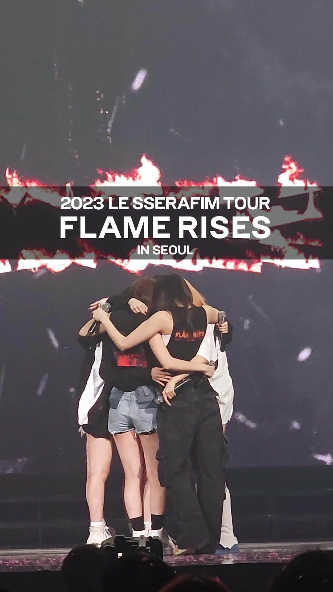 LE SSERAFIMのインスタグラム：「Every FEARNOT moment in Seoul💙🤍 @ 2023 LE SSERAFIM TOUR FLAME RISES IN SEOUL  #LE_SSERAFIM #르세라핌  #FLAME_RISES」