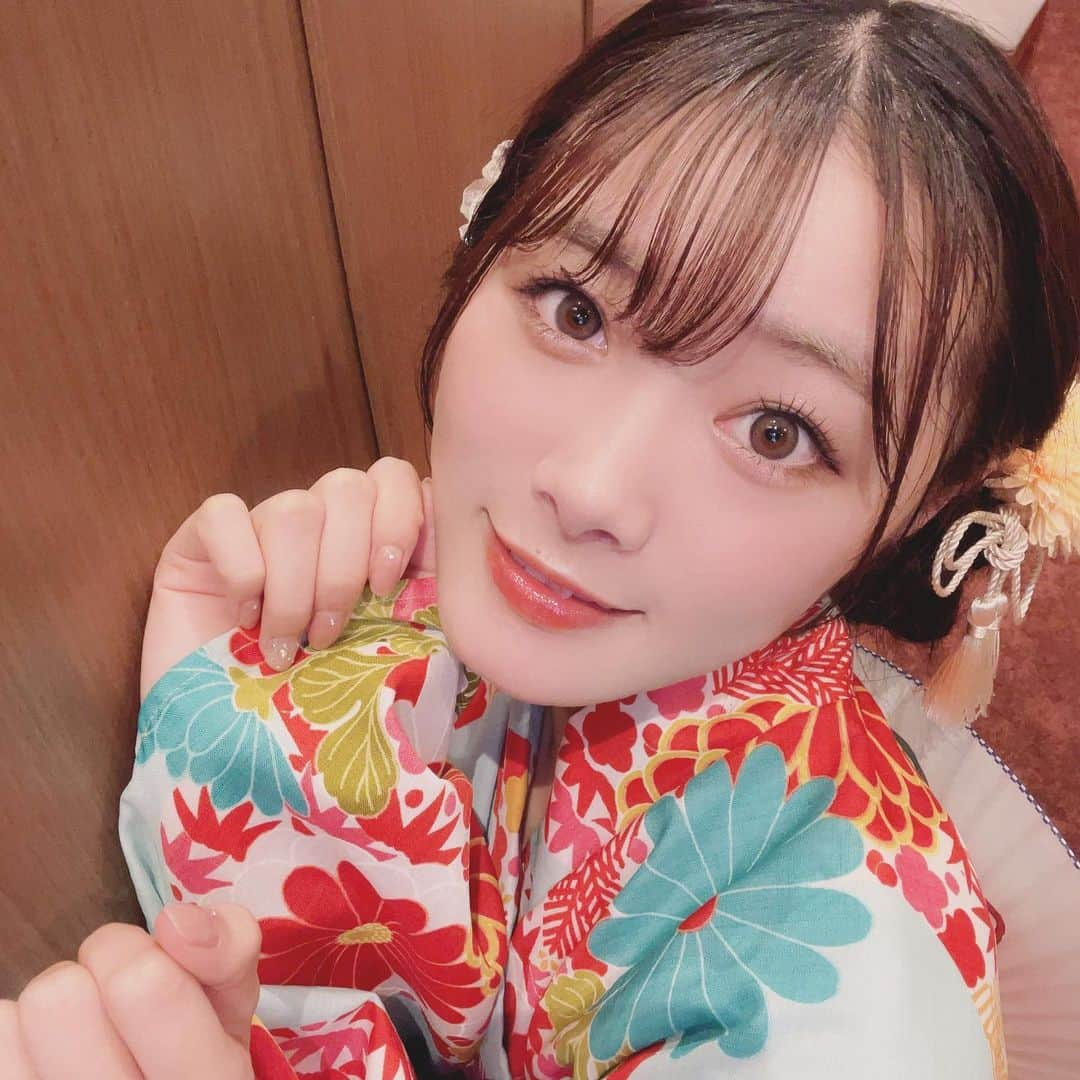 長谷川玲奈のインスタグラム：「#神田明神納涼祭り 本当に楽しかったです♪ 最高の夏の思い出をありがとうございました〜🥰  #神田明神　#声優　#アニソン盆踊り　#邪神ちゃんドロップキック #アトレ　#浴衣　#浴衣ヘアアレンジ」