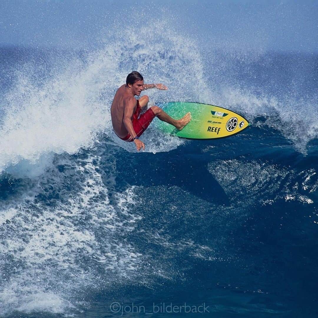 クラーク・リトルのインスタグラム：「Back in the day when I surfed... 😁🤙🏼 photo @john_bilderback」
