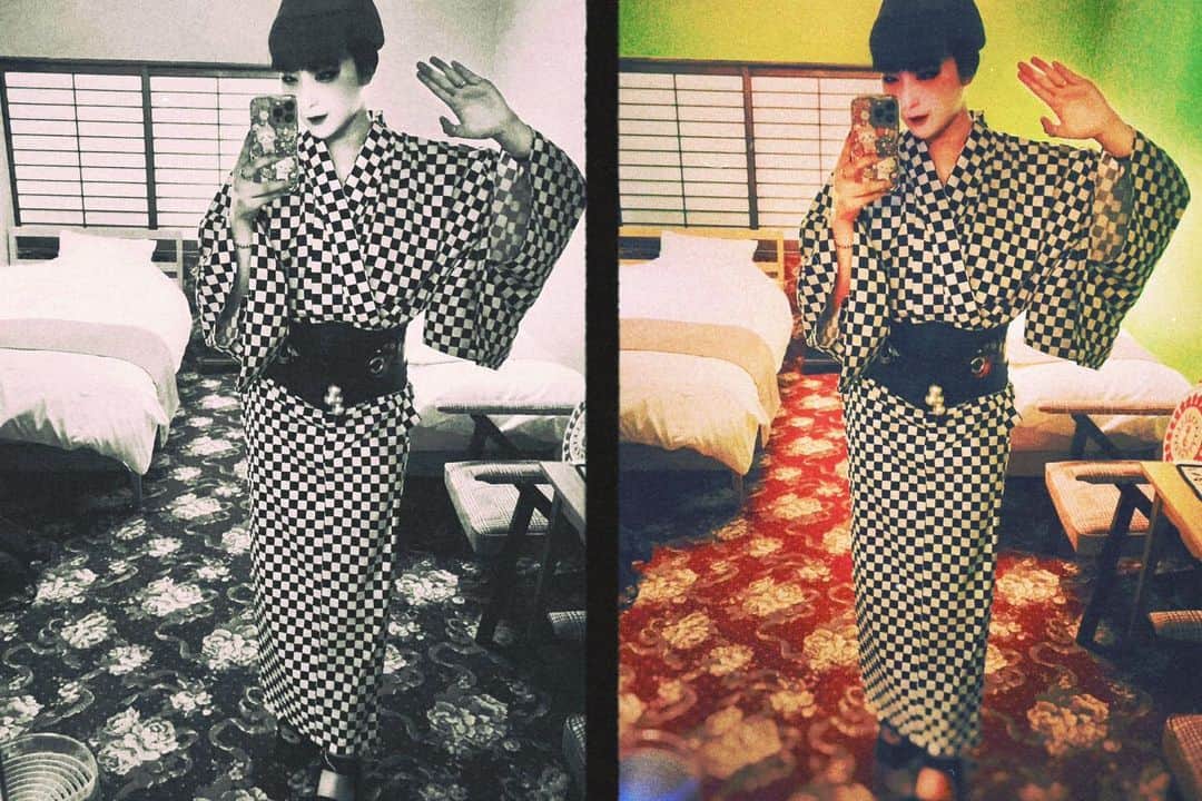 DAOKOのインスタグラム：「I recently visited Kyoto for the first time in a while and stayed an extra day after enjoying a live performance with the audience.  A wonderful person named Mayumi-san even lent me a yukata, and I got to deeply explore Kyoto. I love this place and hope to visit again soon. Special thanks to Mayumi-san @mym1014 , Kyo-san @kiosk_tokyo , Tachibana-san @akotachibana , Asano-san @asaasaaasaa , and the amazing people I met in Kyoto❤️」