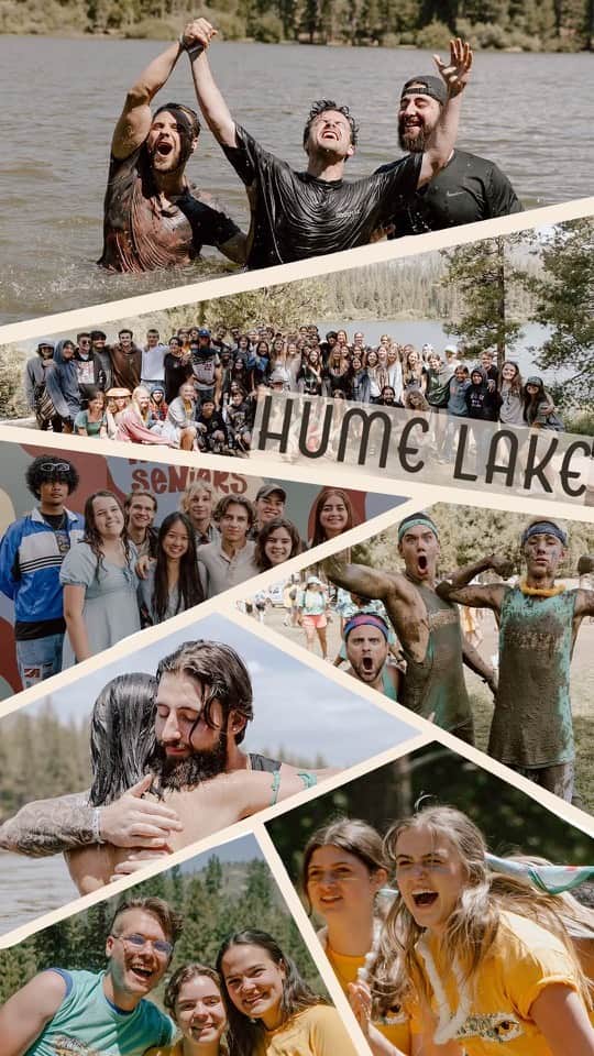ギャレット・バックストロームのインスタグラム：「Our youth group had a remarkable and life changing trip to Hume Lake this year. We baptized 46 people from our church. Kids were brought to their knees with conviction and became eager to grow in their relationship with the Lord. Thank you for your prayers and resources to allow us to bring over 70 kids to camp. God wills it!」