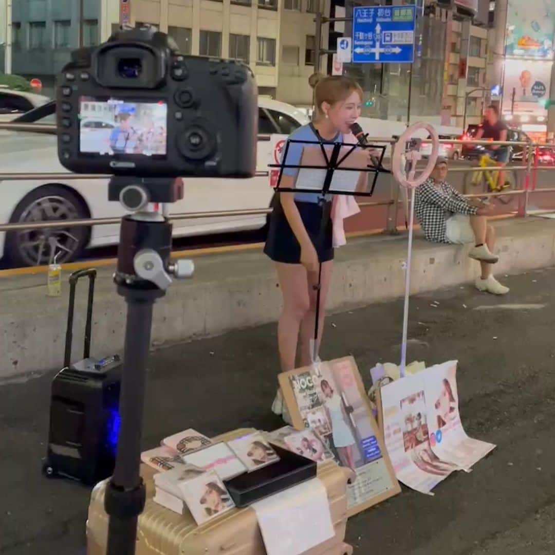 NOCOのインスタグラム：「新宿バスタ前ありがとう♡♡5回ぐらいパスタって打ち間違えたわん🤣」