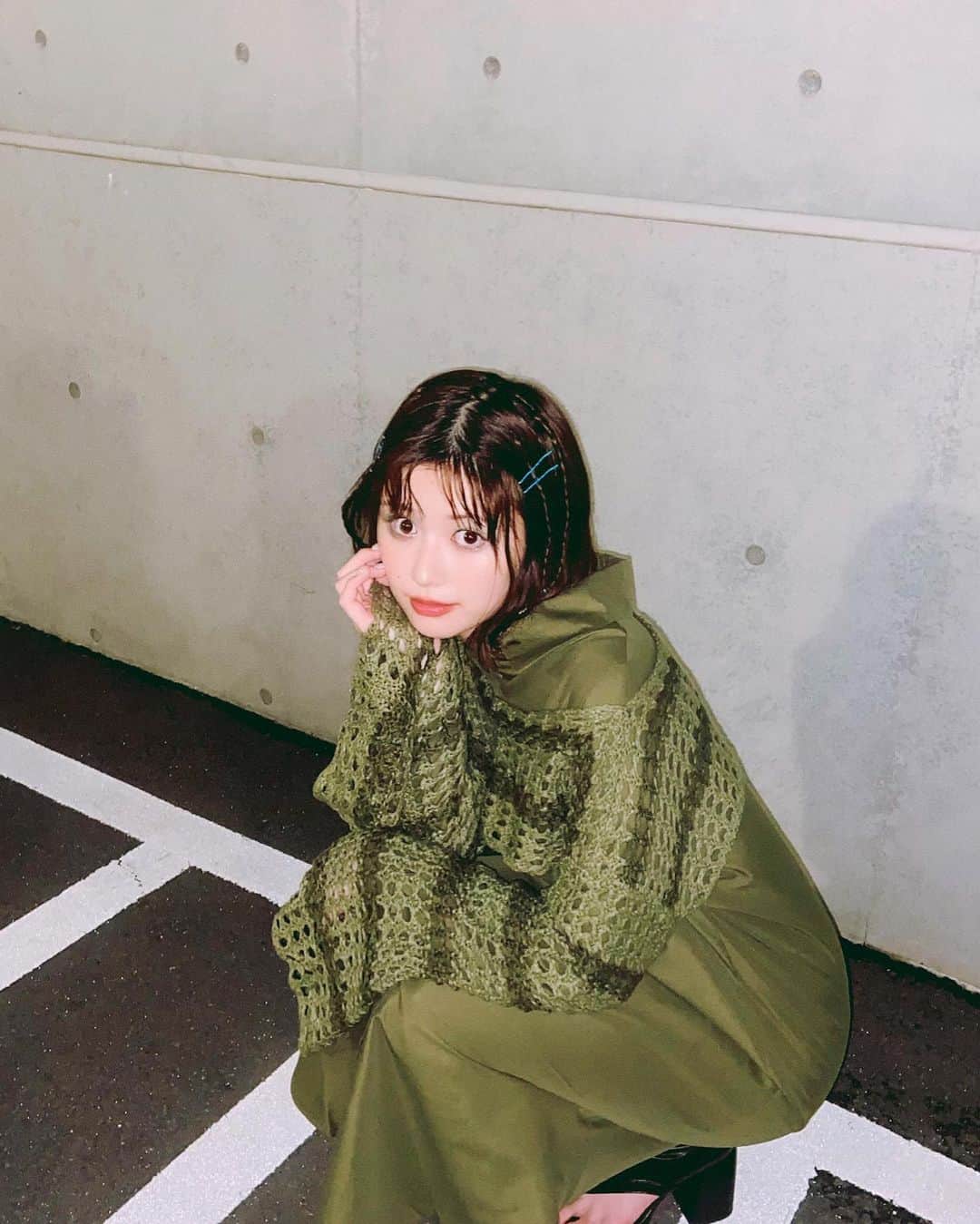 冴木柚葉のインスタグラム：「. 秋服コーデ💚  『COLORZwithSHEIN2023』 での衣装は全てSHEINのモノです✨ プチプラとは思えないしっかりとした生地の物ばかりで毎回驚き😳♡  ↓SHEINで使えるクーポンコード↓ 【CLZ23】で最大20%OFF！！  #colorzwithshein2023  @shein_japan」