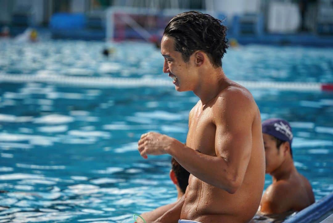 荒井陸のインスタグラム：「👦🏾🌤️🏊‍♂️」