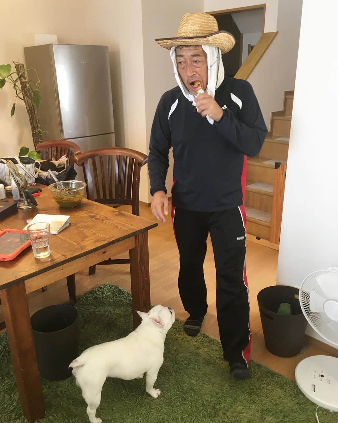 ちえぶぅたのインスタグラム：「うまい棒狙い。」