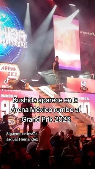 KUSHIDAのインスタグラム：「Kushida apareció en la Arena México para anunciar su participación en el Grand Prix 2023  @kushida_ts  #wrestling #luchalibre #puroresu #luchador #lucha #luchalibremexicana #luchalibreprofesional #luchalibreaaa #wwe #aew #triplea #cmll #kushida」