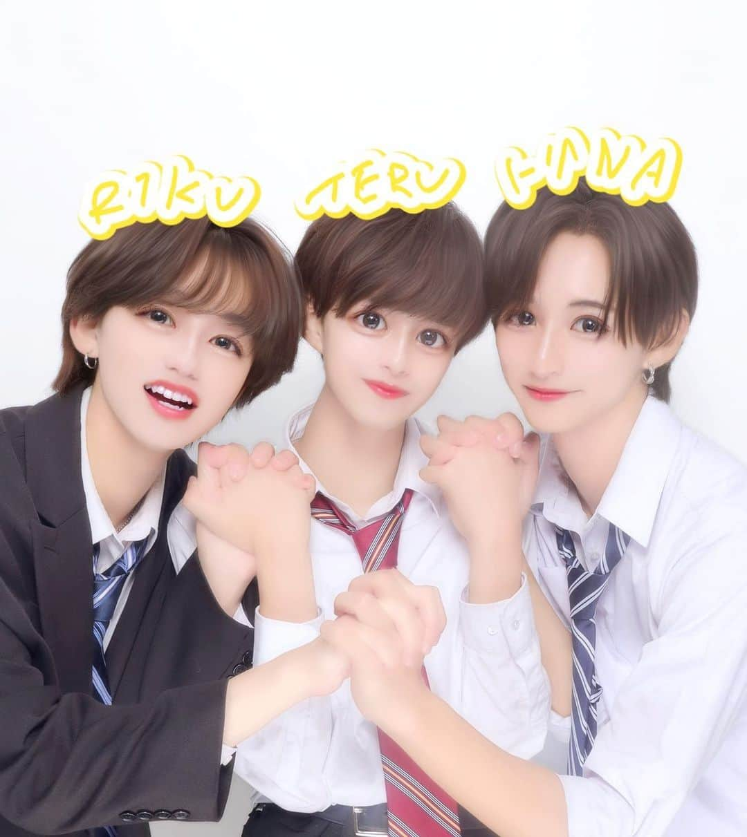 山田莉久さんのインスタグラム写真 - (山田莉久Instagram)「この3人のことを はてりく って呼んでね！TikTokとかこの3人恐らく続きまする。 #Idoly #はてりく」8月14日 14時26分 - riku_yamada0827