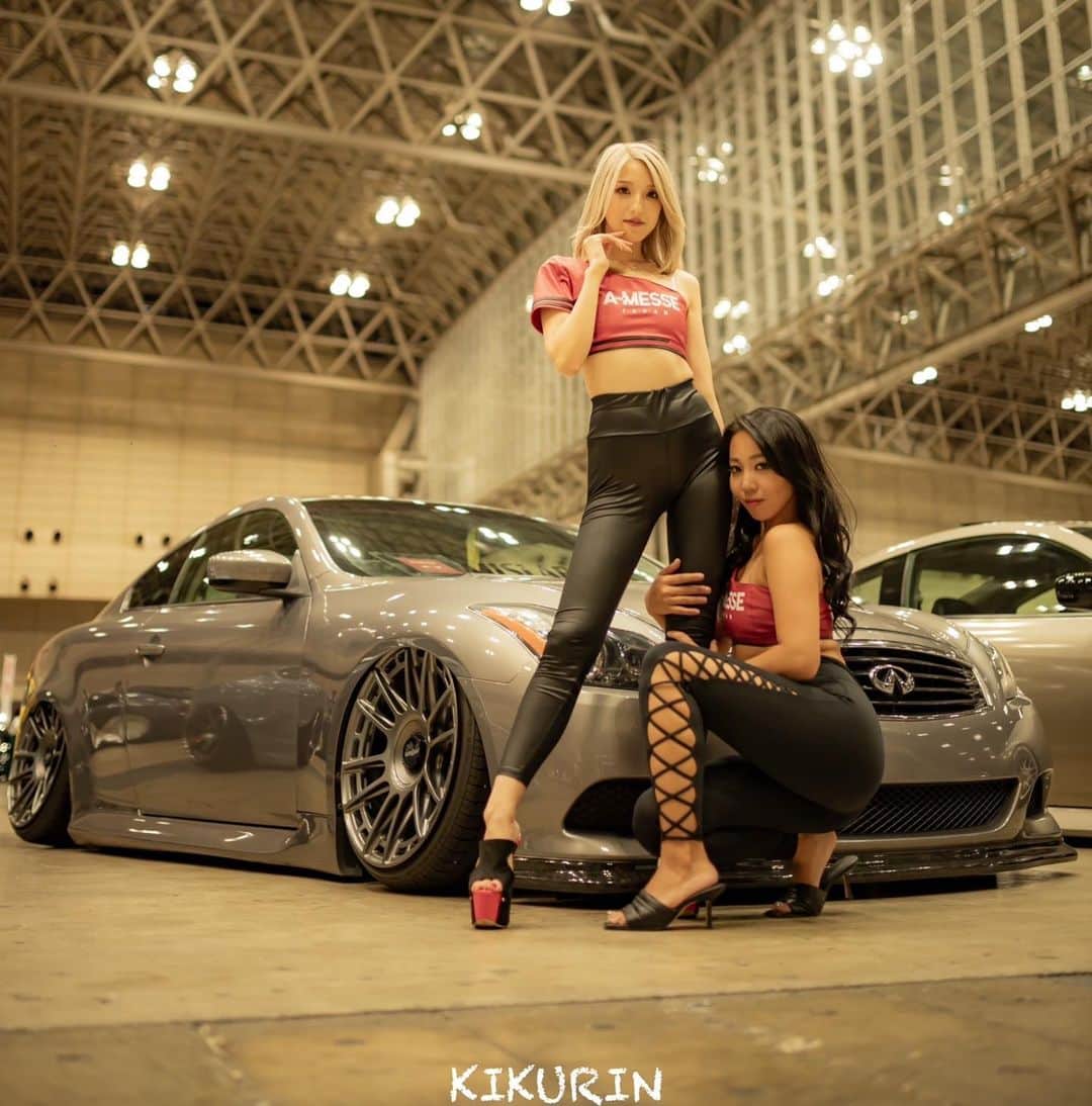 長谷川史歩理のインスタグラム：「⁡ @a.messe.japan AMESSE ⁡ owner @superhawk_v36  ⁡ @aika_yagami × @shihori_hasegawa888  ⁡ 📸 @ryuugi.style  ⁡  #a_messe  #amesse  #aiちゃんしか勝たん  #jdm #カスタムカー #車好きな人と繋がりたい  #エーメッセ  #キャンギャル  #carmodel  ⁡  #jdm #jdmcars  #jdmgram  #asiangirls  #asiamodel #carmodel  #japanesegirl  #japanesemodel   ⁡」