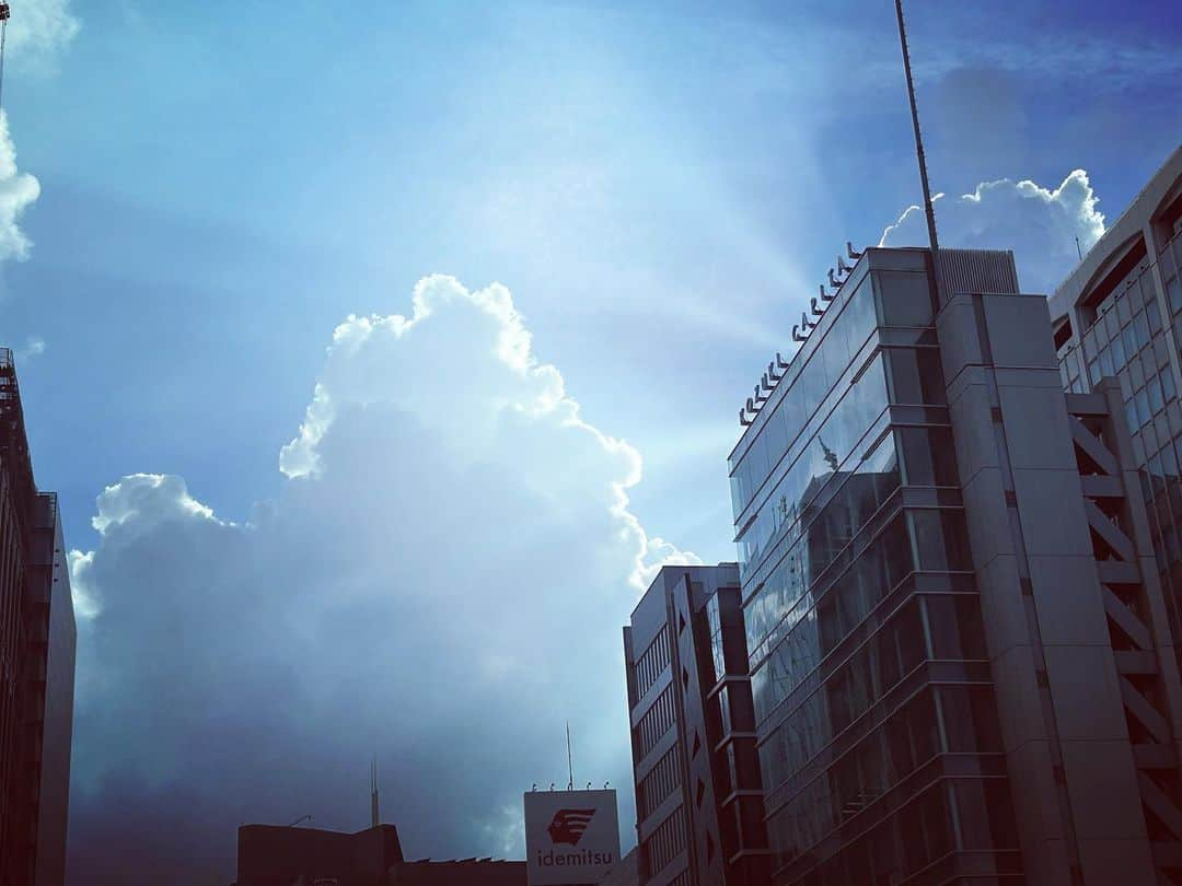 土屋眞弓のインスタグラム：「青山通りの空 光が綺麗だったから✨✨✨  #今空 #beautifulsky」