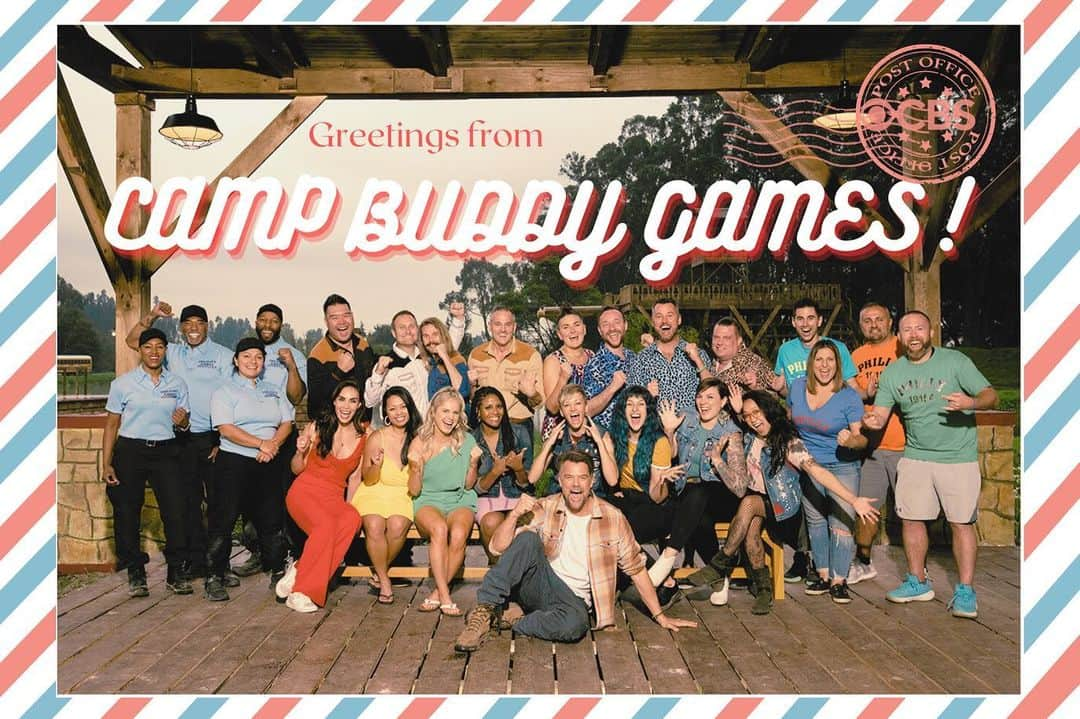 ジョシュ・デュアメルのインスタグラム：「Sound off the bugle🎺, we declare summer is here to stay! Now please give a warm Camp Buddy Games welcome to this year's amazing teams and campers!⛺」