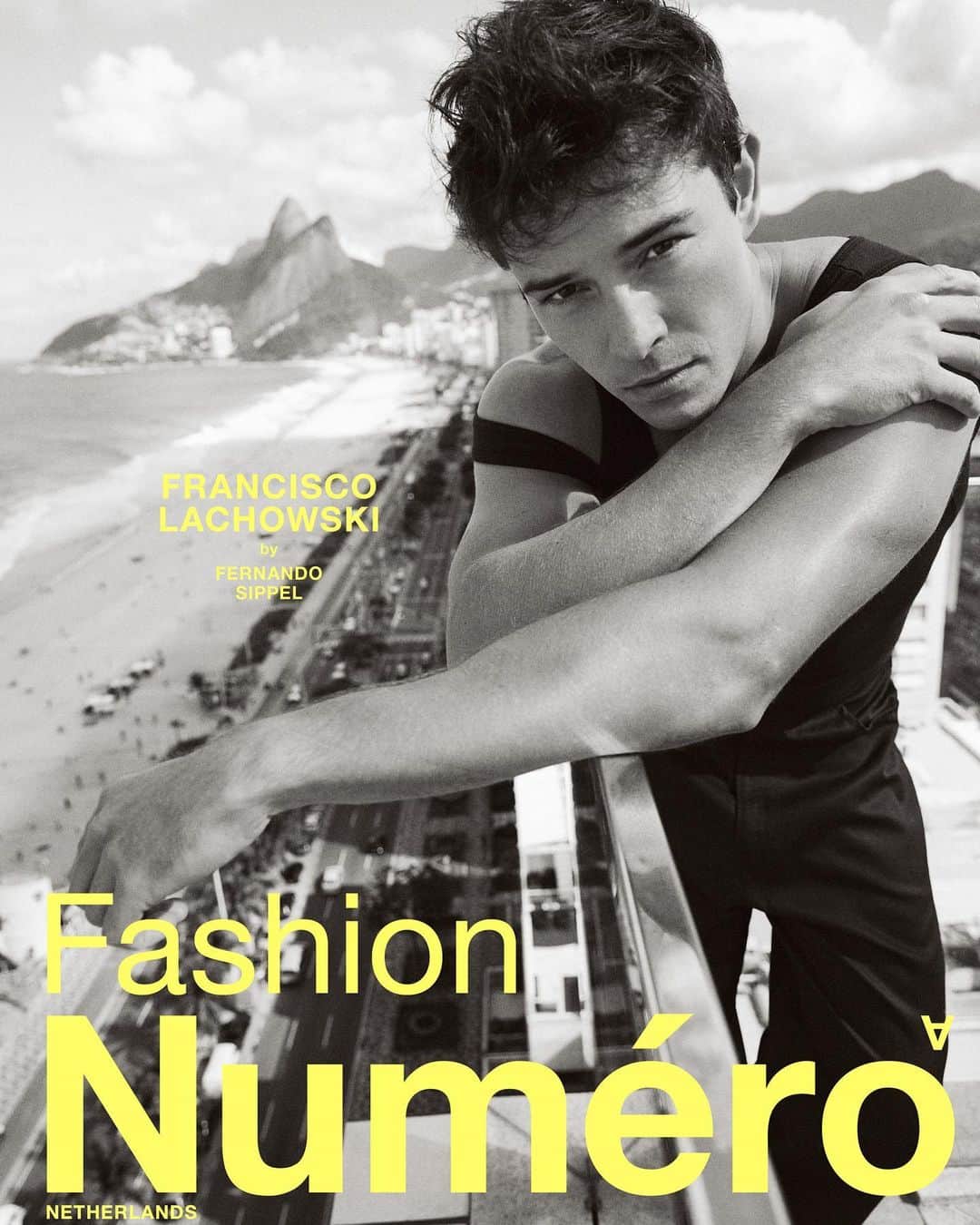フランシスコ･ラチョースキーのインスタグラム：「When in Rio 🫶 Cover story for @numero_netherlands by the best Fernando Sippel @fernandosippel 📸  Stylist: Lucas Magno @lucasmagnof Groomer: Piu Gontijo @piugontijo Editor: Timi Letonja @timiletonja Interview: Jana Letonja @janaletonja Cover design: Arthur Roeloffzen @arthurroeloffzen」