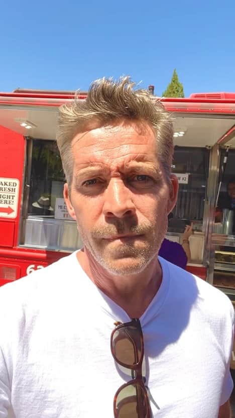 ショーン・マグワイアのインスタグラム：「Another day picketing at @cbs Radford with the gang from @swatcbs & @the.magicians.syfy Obviously we’d all rather be making shows for you all but as the joker once said “ if you’re good at something you don’t do it for free” we just want a fair deal.」