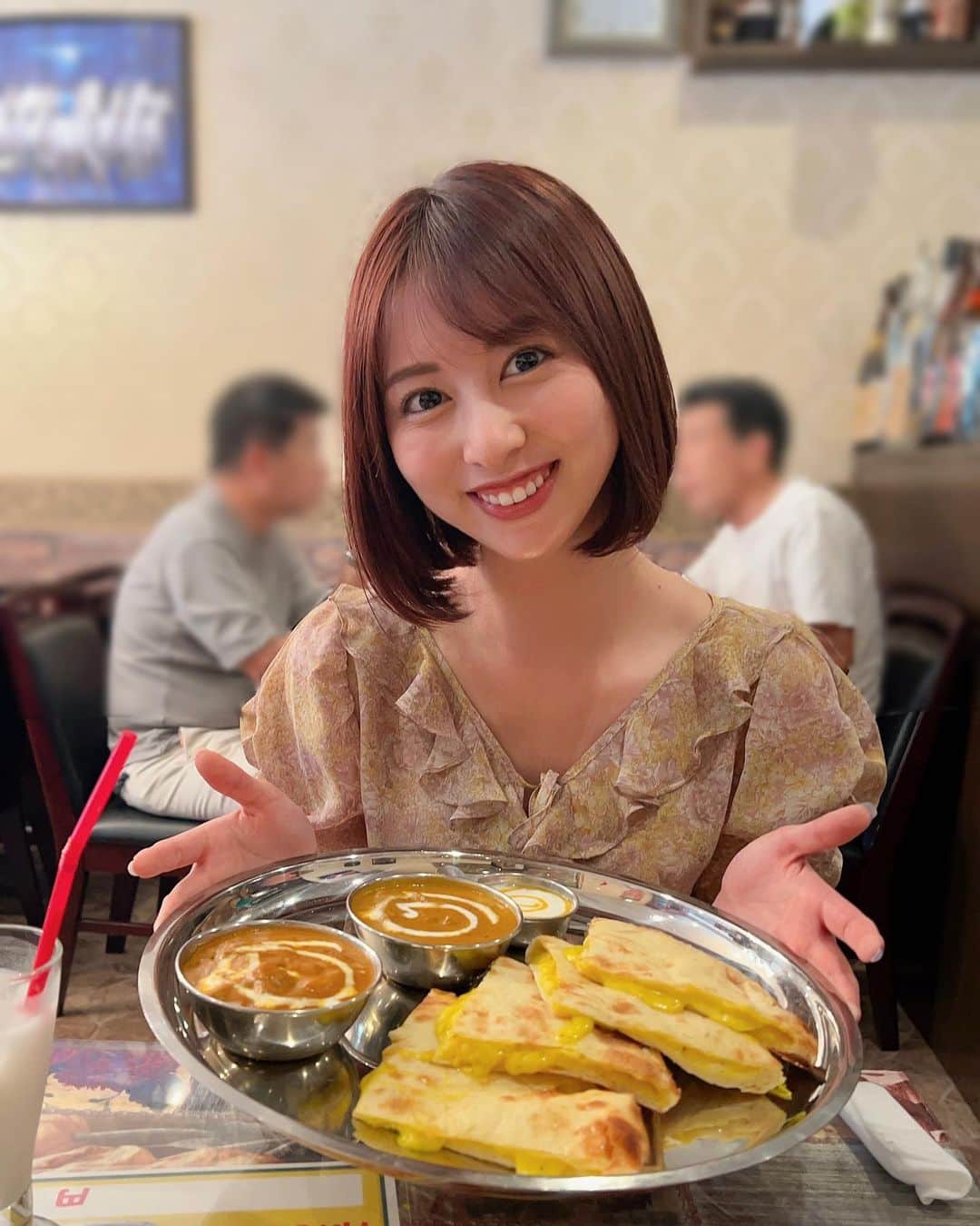 のインスタグラム：「.  今日は無性にチーズナンが 食べたかった🇮🇳🇳🇵🍛  . .  #天神#天神カレー#チーズナン #天神ランチ#福岡グルメ#クマリ #天神グルメ#福岡ランチ#インドカレー」