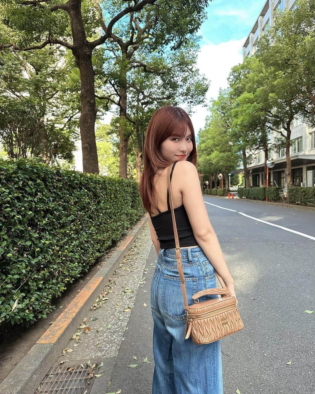 谷口めぐさんのインスタグラム写真 - (谷口めぐInstagram)「.  夏はキャミやノースリーブを 沢山着たい♥♥   #grl  #moussy  #miumiu  #めぐコーデ」8月14日 19時56分 - o_megu1112