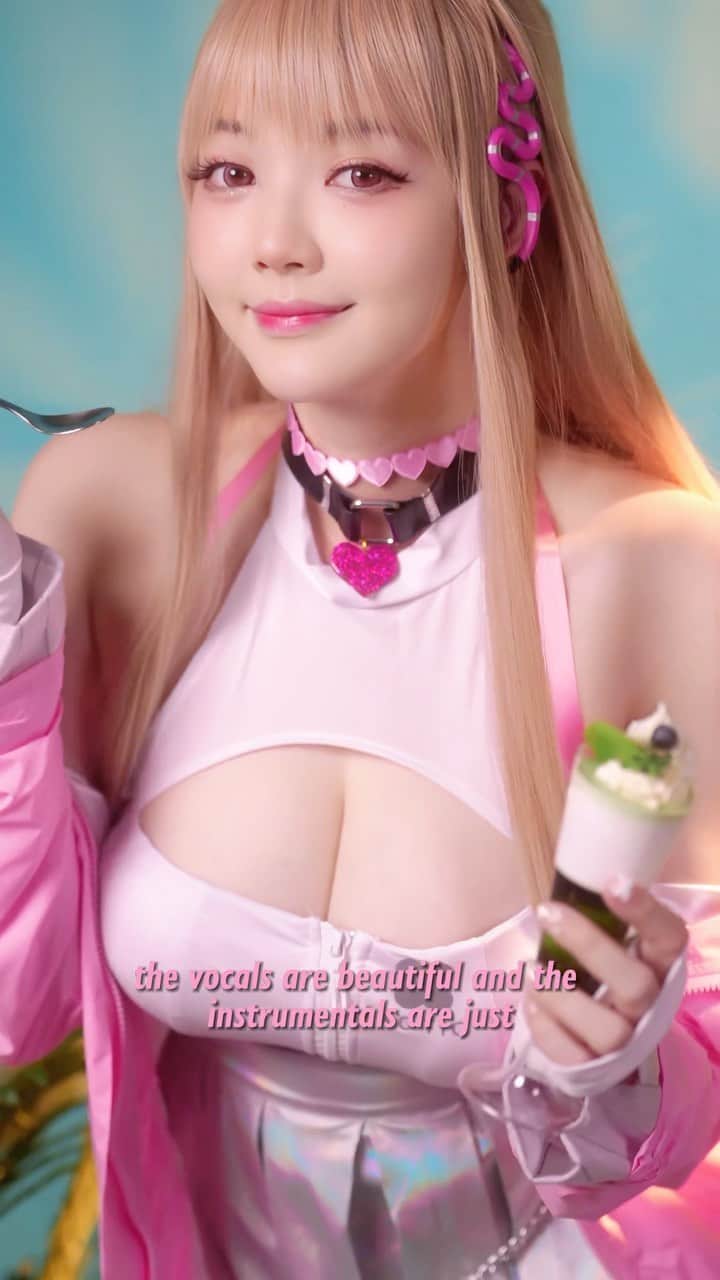 YingTzeのインスタグラム：「Chasing the sun and vibe with NIKKE’s new summer playlist🎶☀️✨  This song really catchy and take you on a summer vacation filled with blissful melodies ! 💖  Which NIKKE OST is your favourite ?  #NIKKE #NIKKECosplay #NIKKEMYSG」
