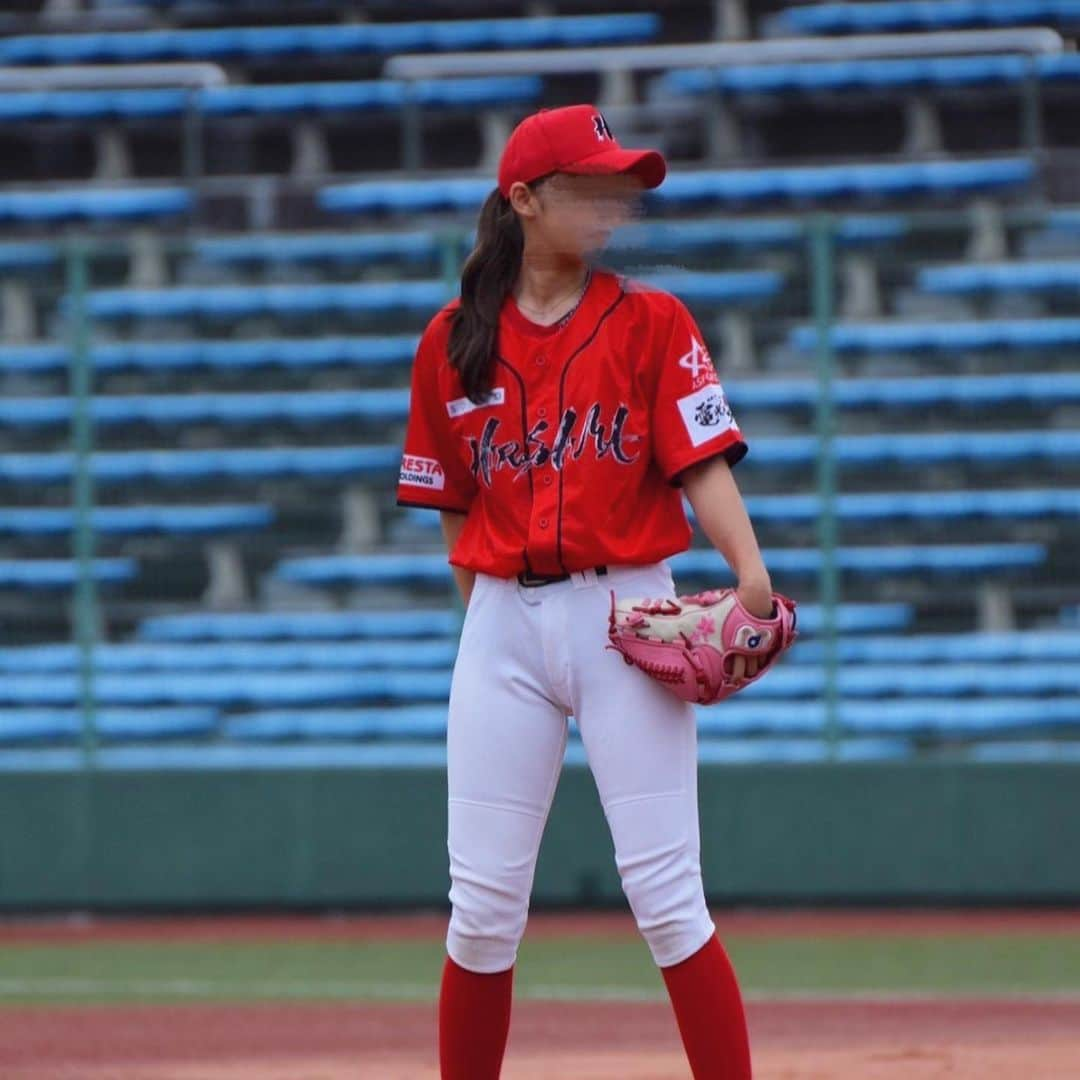 野球girlのインスタグラム：「baseball！🔥」