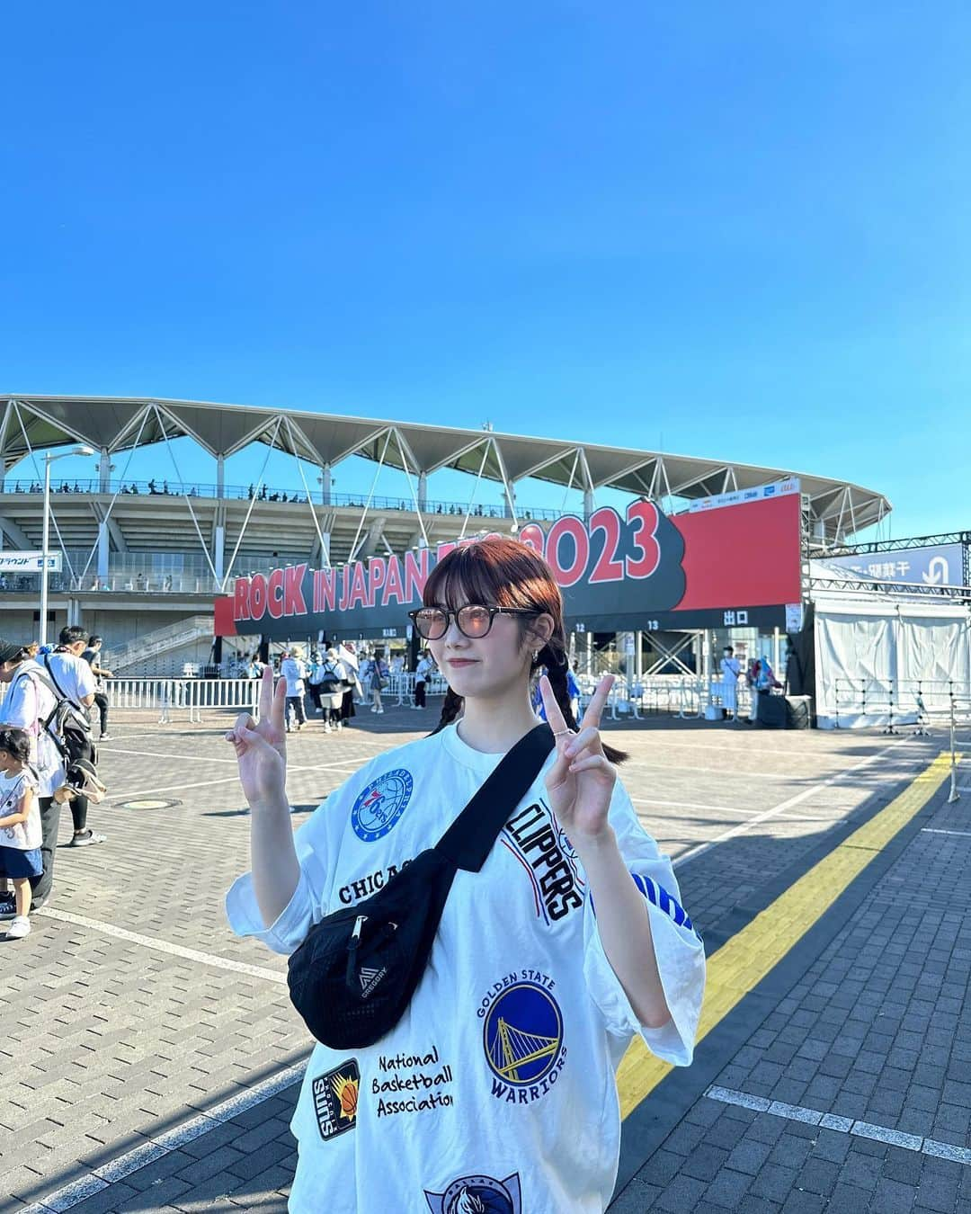 MOMOKAさんのインスタグラム写真 - (MOMOKAInstagram)「#rockinjapan2023 夏感じたあああああああ🌞🌻🔥」8月14日 21時35分 - momoka_jewel