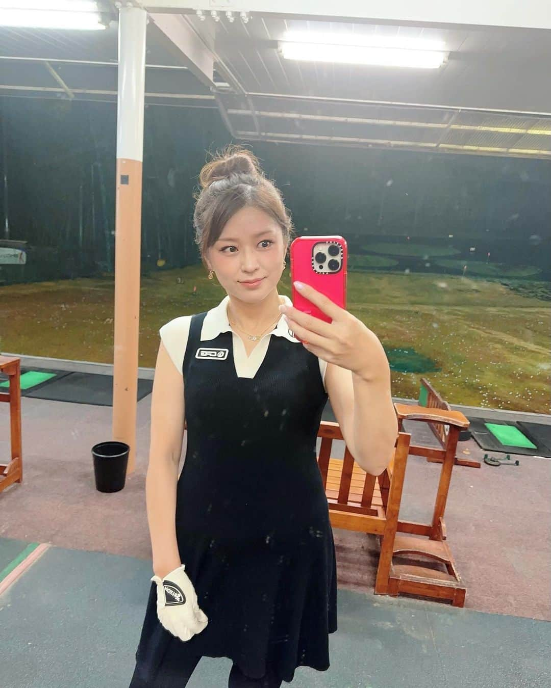 坂之下侑子さんのインスタグラム写真 - (坂之下侑子Instagram)「ワンピース着やすい🤍🖤  #practice#⛳️#cpg#cpggolf#高尔夫球#골프 #srixon#xxio」8月14日 21時45分 - yukiko_s0403