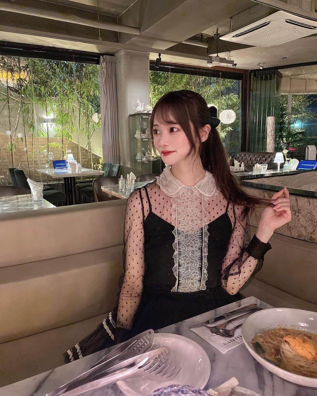 MICHIRUのインスタグラム：「@schedule_official 韓国のチョンダムにある深夜まで開いてるカフェ🐈‍⬛」