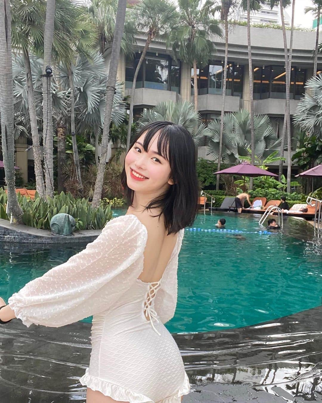 大友樹乃のインスタグラム：「夏だ🌴☀️✨ いちばんすきな季節.  みんなはなにしてるの❔」