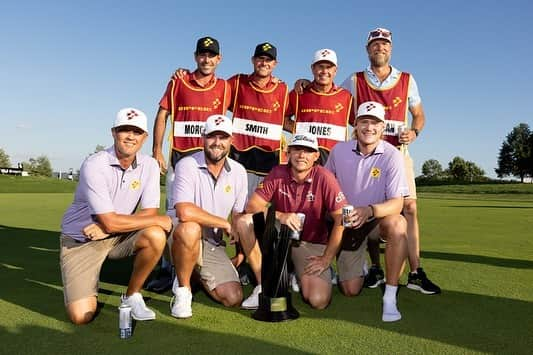 グレグ・ノーマンのインスタグラム：「Aussie Champs🏆🇦🇺 @cameronsmithgolf @rippergc_ @marcleish @mattjonesgolf #LIVGolf」