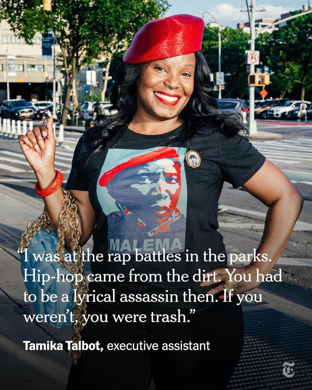 New York Times Fashionさんのインスタグラム写真 - (New York Times FashionInstagram)「The start of hip-hop dates to Aug. 11, 1973, when DJ Kool Herc created continuous break-beats by working two turntables during a party in a rec room at 1520 Sedgwick Ave in the Bronx. On Friday night, exactly 50 years later, a concert was held at Yankee Stadium — roughly a mile and a half from hip-hop’s birthplace — to honor the occasion, featuring Run-DMC, Slick Rick, Ice Cube, Snoop Dogg, Lil’ Kim and Nas. DJ Kool Herc, 68, also appeared onstage to accept an award.  Before the show, which was billed as “Hip Hop 50 Live,” the scene outside the stadium was heavy with fans of the sounds from the ’70s, ’80s and ’90s. Middle-aged couples on date nights arrived wearing matching Adidas track suits. A man strolled the promenade carrying a boombox and wearing a Kangol hat. Hawkers sold pins with pictures of Biz Markie and The Notorious B.I.G.  In interviews with The New York Times, attendees reflected on hip-hop’s 50th. Some recalled witnessing the park jams and parties that defined the genre’s beginnings. Tap the link in our bio to read more reflections on hip-hop and to see more looks from outside the show. Photos by @poupayphoto」8月15日 1時42分 - nytstyle
