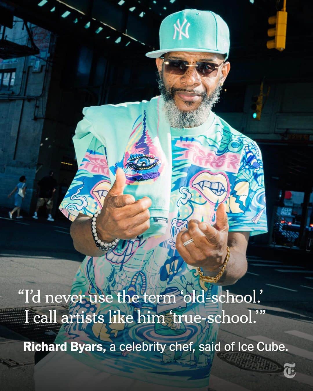 New York Times Fashionさんのインスタグラム写真 - (New York Times FashionInstagram)「The start of hip-hop dates to Aug. 11, 1973, when DJ Kool Herc created continuous break-beats by working two turntables during a party in a rec room at 1520 Sedgwick Ave in the Bronx. On Friday night, exactly 50 years later, a concert was held at Yankee Stadium — roughly a mile and a half from hip-hop’s birthplace — to honor the occasion, featuring Run-DMC, Slick Rick, Ice Cube, Snoop Dogg, Lil’ Kim and Nas. DJ Kool Herc, 68, also appeared onstage to accept an award.  Before the show, which was billed as “Hip Hop 50 Live,” the scene outside the stadium was heavy with fans of the sounds from the ’70s, ’80s and ’90s. Middle-aged couples on date nights arrived wearing matching Adidas track suits. A man strolled the promenade carrying a boombox and wearing a Kangol hat. Hawkers sold pins with pictures of Biz Markie and The Notorious B.I.G.  In interviews with The New York Times, attendees reflected on hip-hop’s 50th. Some recalled witnessing the park jams and parties that defined the genre’s beginnings. Tap the link in our bio to read more reflections on hip-hop and to see more looks from outside the show. Photos by @poupayphoto」8月15日 1時42分 - nytstyle