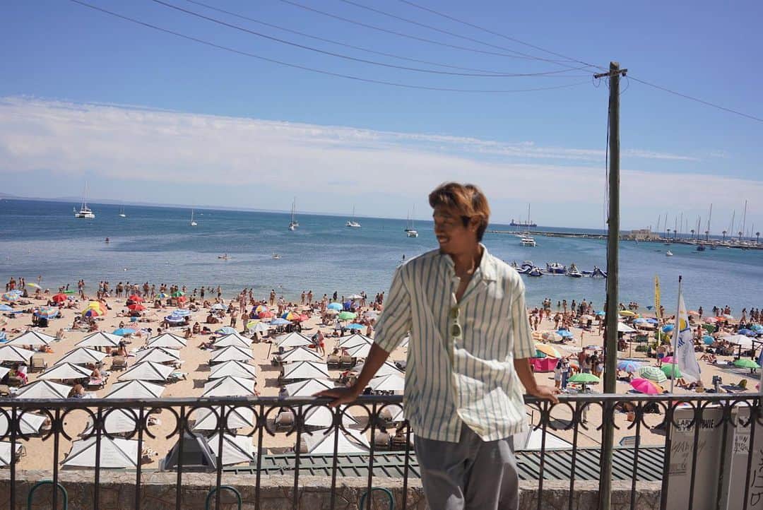 守田英正のインスタグラム：「Summer vibes😎」