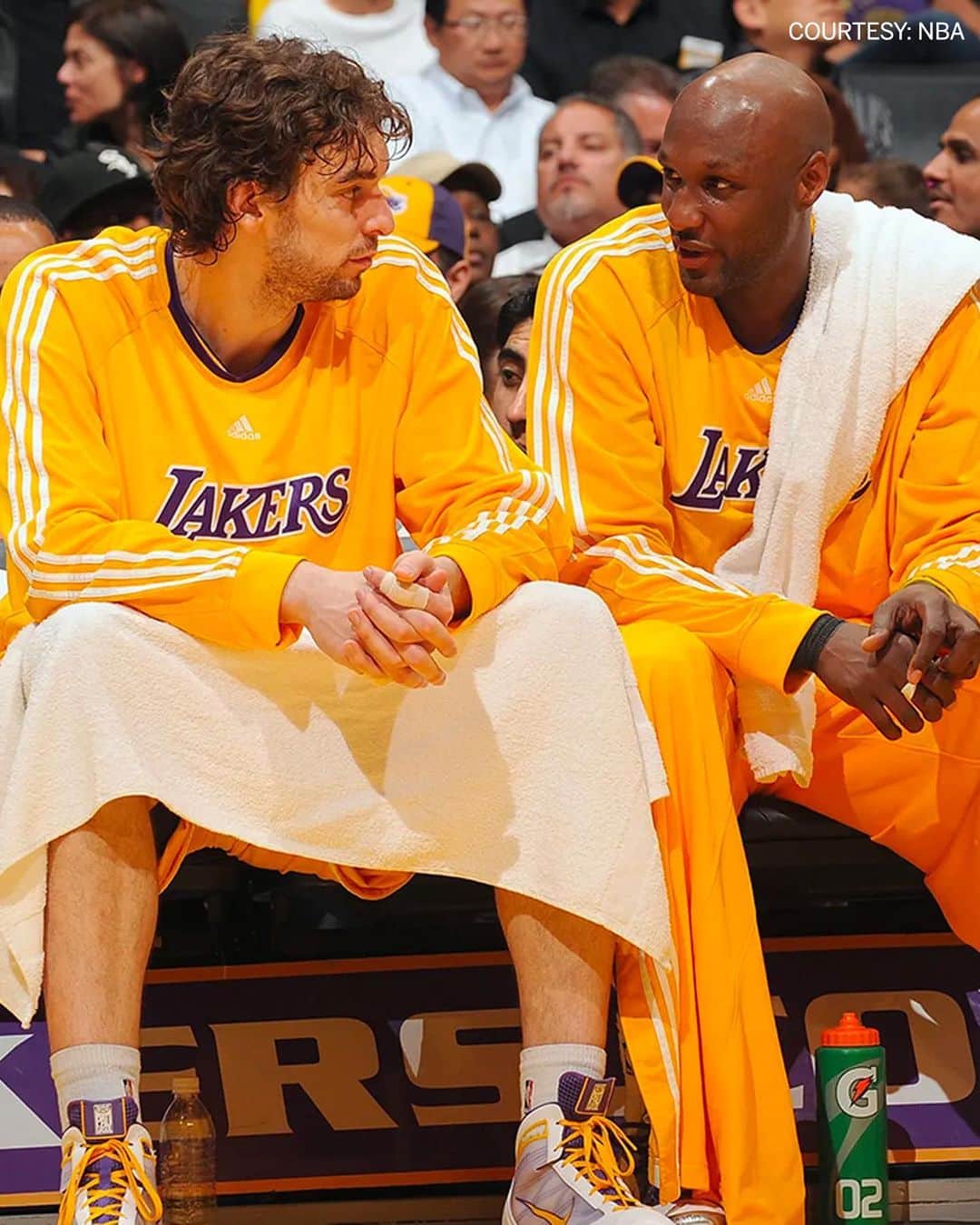 パウ・ガソルさんのインスタグラム写真 - (パウ・ガソルInstagram)「Special HOF shoutout from @paugasol to his Lakers championship teammates. 2009 and 2010 were special… 🏆💜💛」8月15日 5時01分 - paugasol