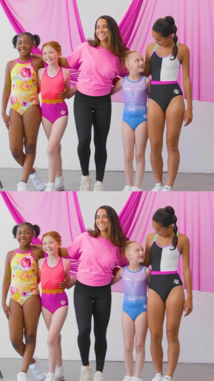 アリー・レイズマンのインスタグラム：「The wait is over—@alyraisman × Sylvia P is live NOW! 🤩    4 new designs, 4 new leos, live and ready for you 🤩  We’re proud to be supporting @d2lorg, with 5% of proceeds from the ZEST FOR LIFE Leotard benefiting the cause equipping adults to protect children 💛 #AlyxSylviaP #SylviaP」